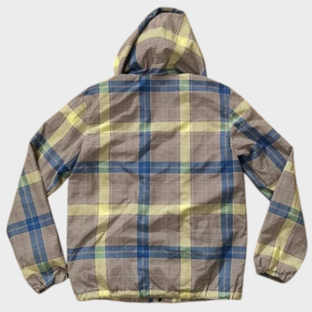 Kirra Mens Plaid Lightweight Snap Up Hooded Surfer Jacket Small - Picture 3 of 9